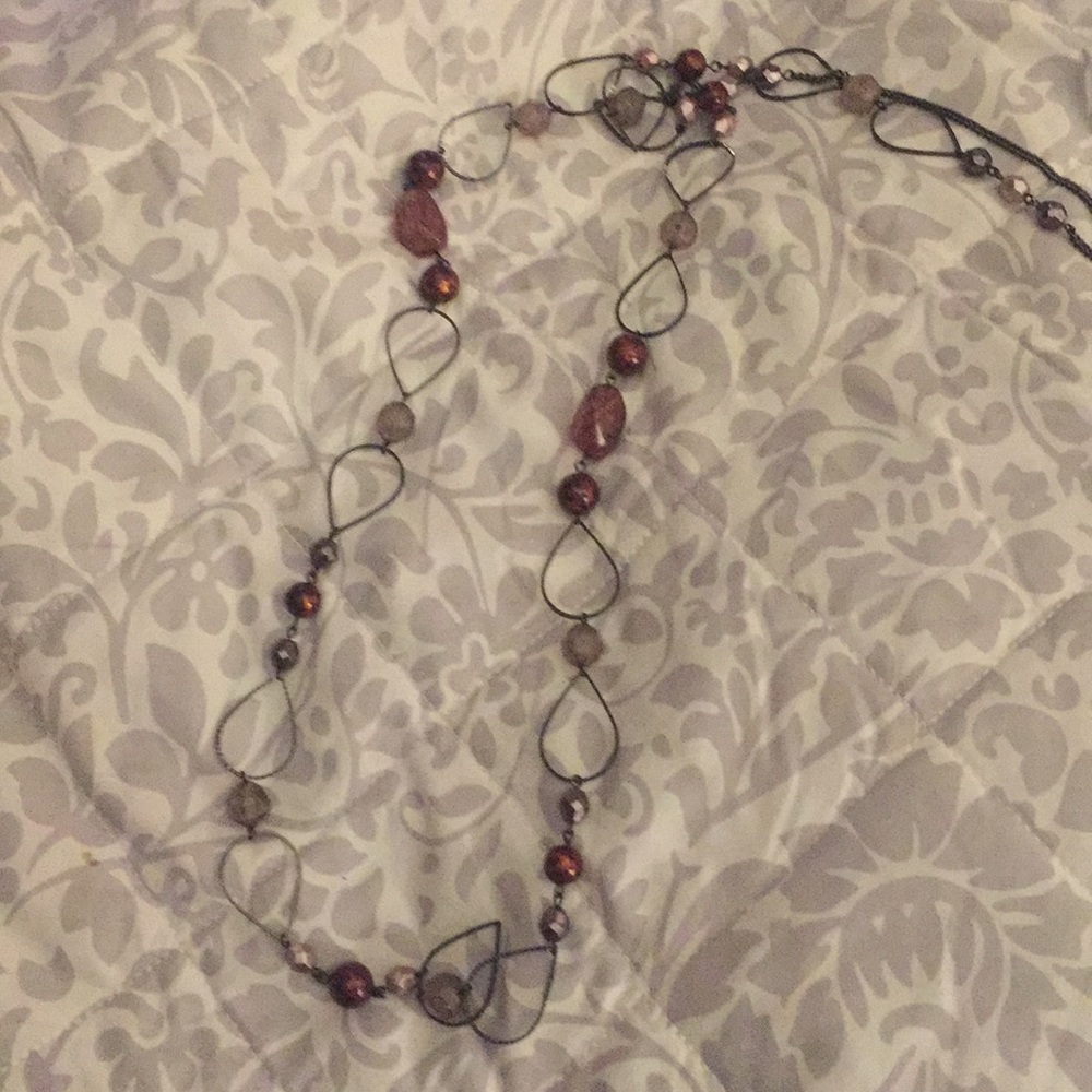 Long purple necklace